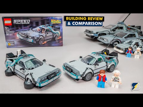 LEGO 77256 Speed Champions Back To The Future Time Machine detailed building review & comparison