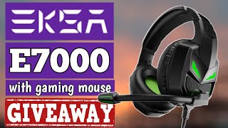 Eksa E7000 Fenrir Gaming Headset (with gaming mouse giveaway)