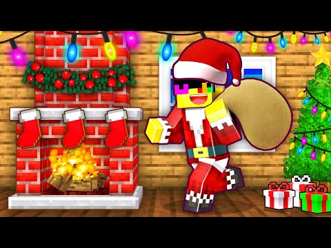 Saving Christmas as Santa- Minecraft shizo clickbait