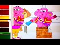 Dora The Explorer Lost City Затерянный город Coloring For Children