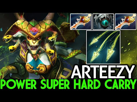 ARTEEZY [Medusa] Power Hard Carry Divine Rapier VS MegaCreeps  Dota 2