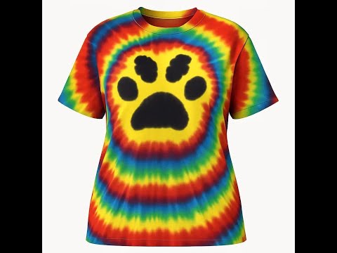 Learn how to fold the tie dye Paw Pattern! DIY Crafts Animal Lovers