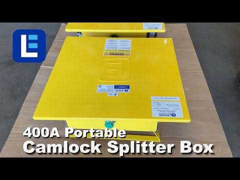 400A Portable Camlock Splitter Box - 480V 3-phase - 100A Camlock Outputs, Parallel Output