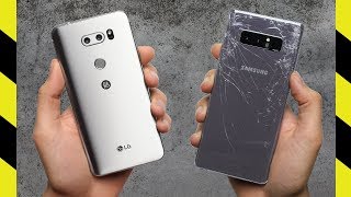 LG V30 vs. Galaxy Note 8 Drop Test!