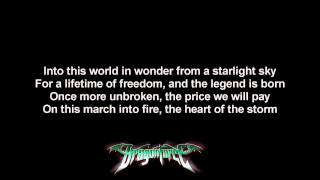 DragonForce - Heart Of The Storm | Lyrics on screen | HD