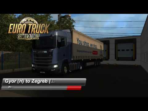 Euro Truck Simulator 2 Gyor (H) to Zegreb (Croatia) promods225