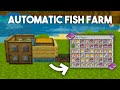 Best EASY AFK Fish Farm Minecraft 1.20! Minecraft Bedrock