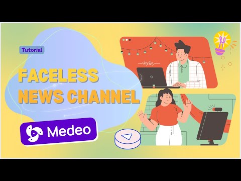 How to make FACELESS NEWS Channel Video Using Medeo? | Step by Step