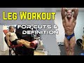 LEG DAY - Full leg workout for Size and Definition + Pre-Workout Snack
