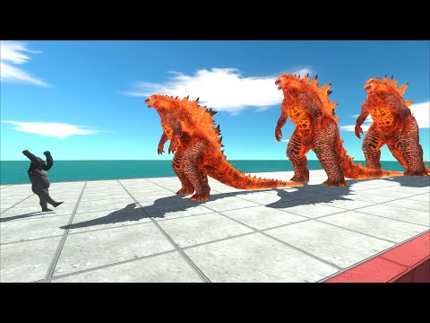 Evolution Of Mutant Primates VS 10 Levels Of legendary Godzilla - ARBS Size Comparison