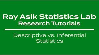 Descriptive vs Inferential Statistics