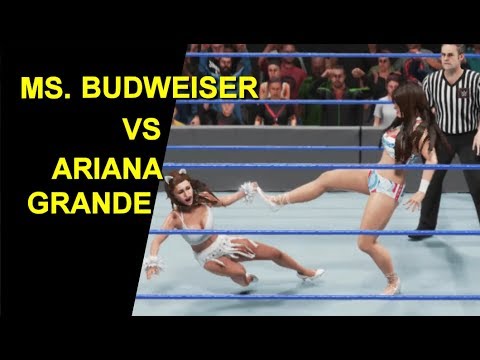 WWE 2K19 Ariana Grande vs Ms Budweiser - Knockout Match