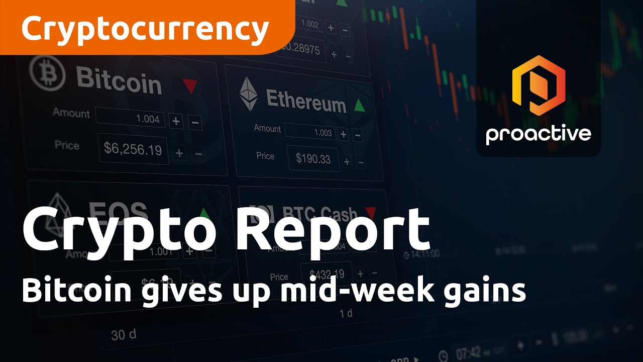 Crypto Report: Bitcoin gives up mid-week gains