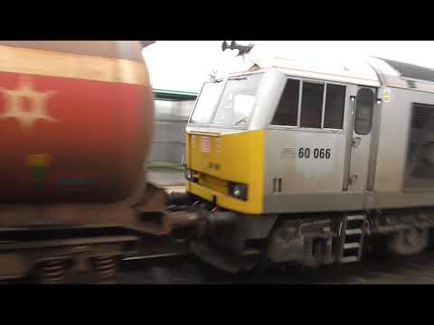 DB Cargo UK Class 60 no: 60066 @ Chepstow {6B41} 14/01/2020.