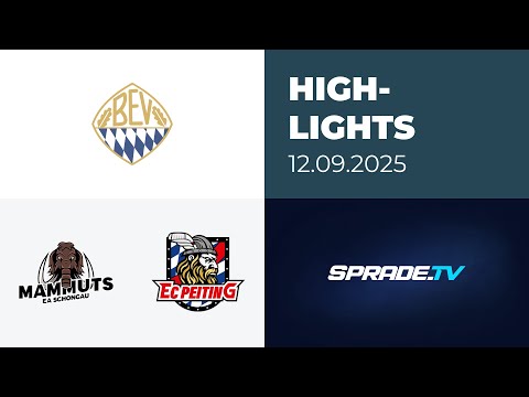 12.09.2025 - Highlights - Schongau Mammuts vs. EC Peiting