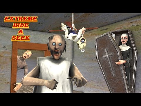 Grandpa VS Granny VS EVIL NUN VS Ice Scream Extreme Hide and Seek Zombie Granny Funny Horror Animati