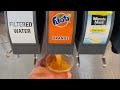 Pouring Fanta Orange Drink Refill At Soda Fountain Machine McDonald S Alhambra California USA
