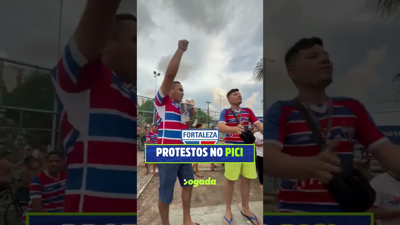 Imagem da notícia Torcida do Fortaleza protesta no Pici e pede saída da SAF, do técnico Carpini e do presidente Rolim