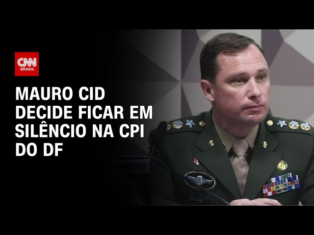 Mauro Cid decide ficar em silêncio na CPI do DF | LIVE CNN