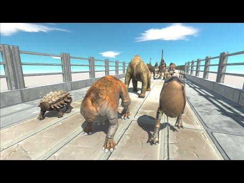 Race to eat SLAUGHTERED HERBIVORE DINOSAURS - Animal Revolt Battle Simulator