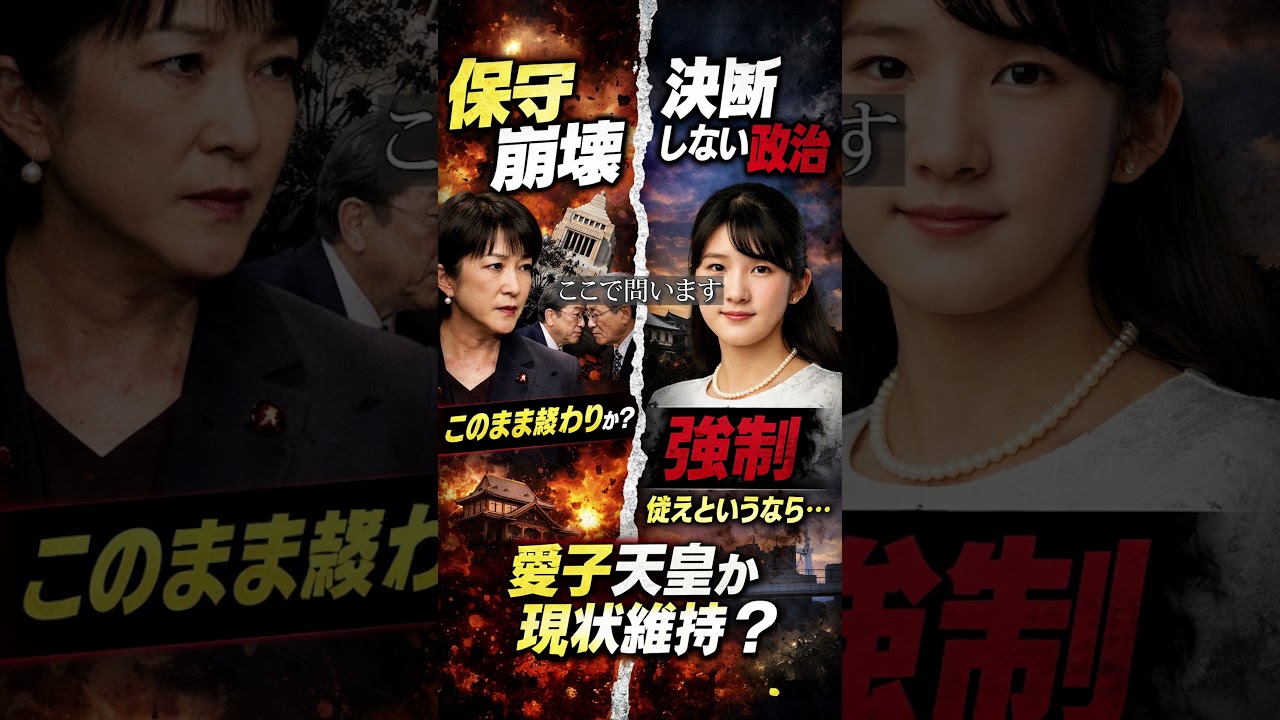 「保守が崩れた——その先は「愛子天皇」か、“現状維持”か」 #ショート動画