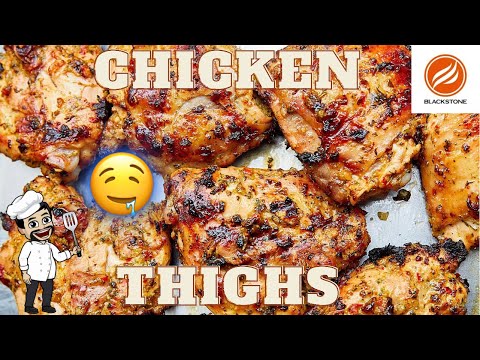 chicken thighs - blackstone griddle - how to cook chicken recipes