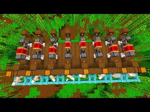 Insane Minecraft 1.14 Redstone Wool Farm!