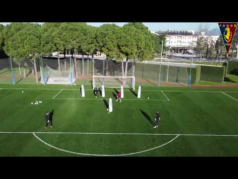 Otwarcie gry ręką przez pozycje 6–8 po przechwycie piłki (trening bramkarski) - Pogoń Szczecin