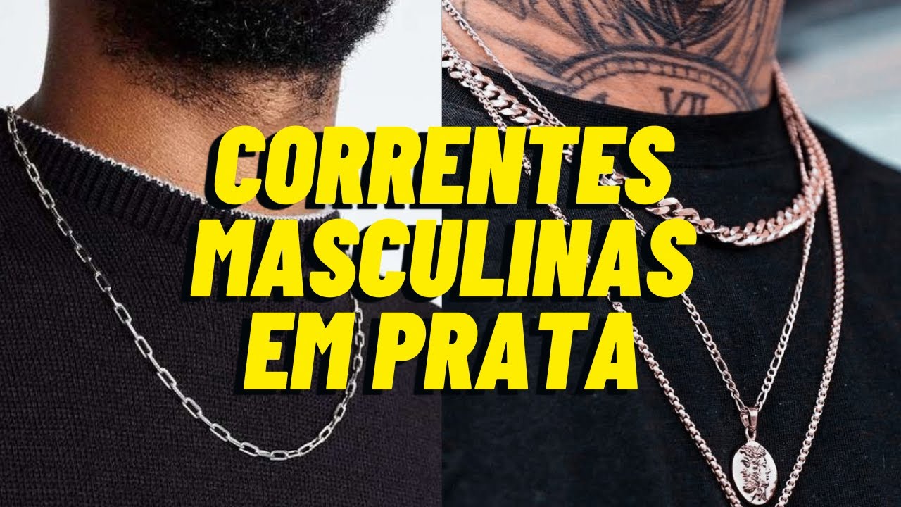 Correntes Masculinas de Prata [308/365]