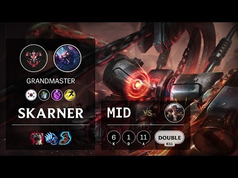 Skarner Mid vs Sett - KR Grandmaster Patch 10.6