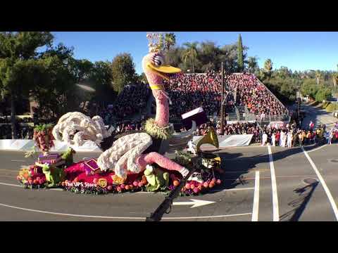 The UPS Store float at the 130th Tournament of Roses Parade 2019 New Years Day Pasadena California