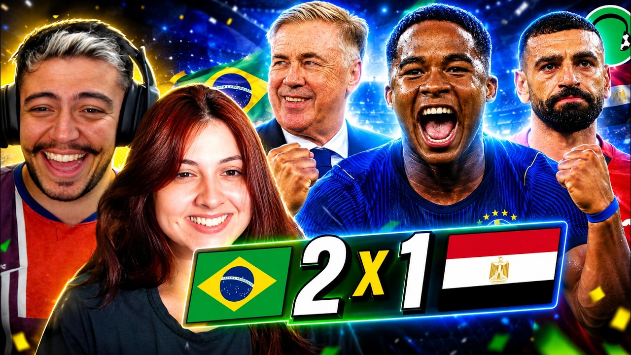 ♫ BRASIL VENCE EGITO COM ENDRICK DECISIVO! | Paródia Ralando o Tchan - É o Tchan | react