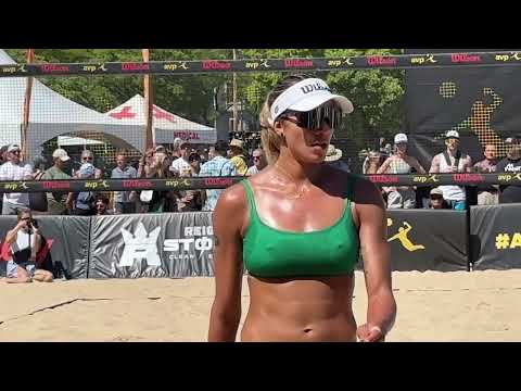 Melissa Humana-Paredes / Brandie Wilkerson v Lexy Denaburg Carly Kan | #beachvolleyball #ericcam