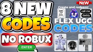 *NO ROBUX* ALL WORKING CODES FOR FLEX UGC CODES ROBLOX 2026 | ROBLOX FLEX UGC CODES