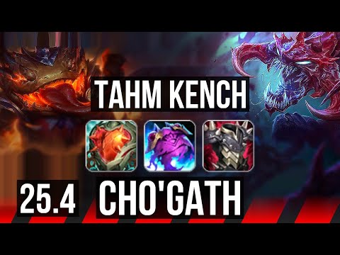 TAHM KENCH vs CHO'GATH (TOP) | 9/3/6 | KR Diamond | 25.4