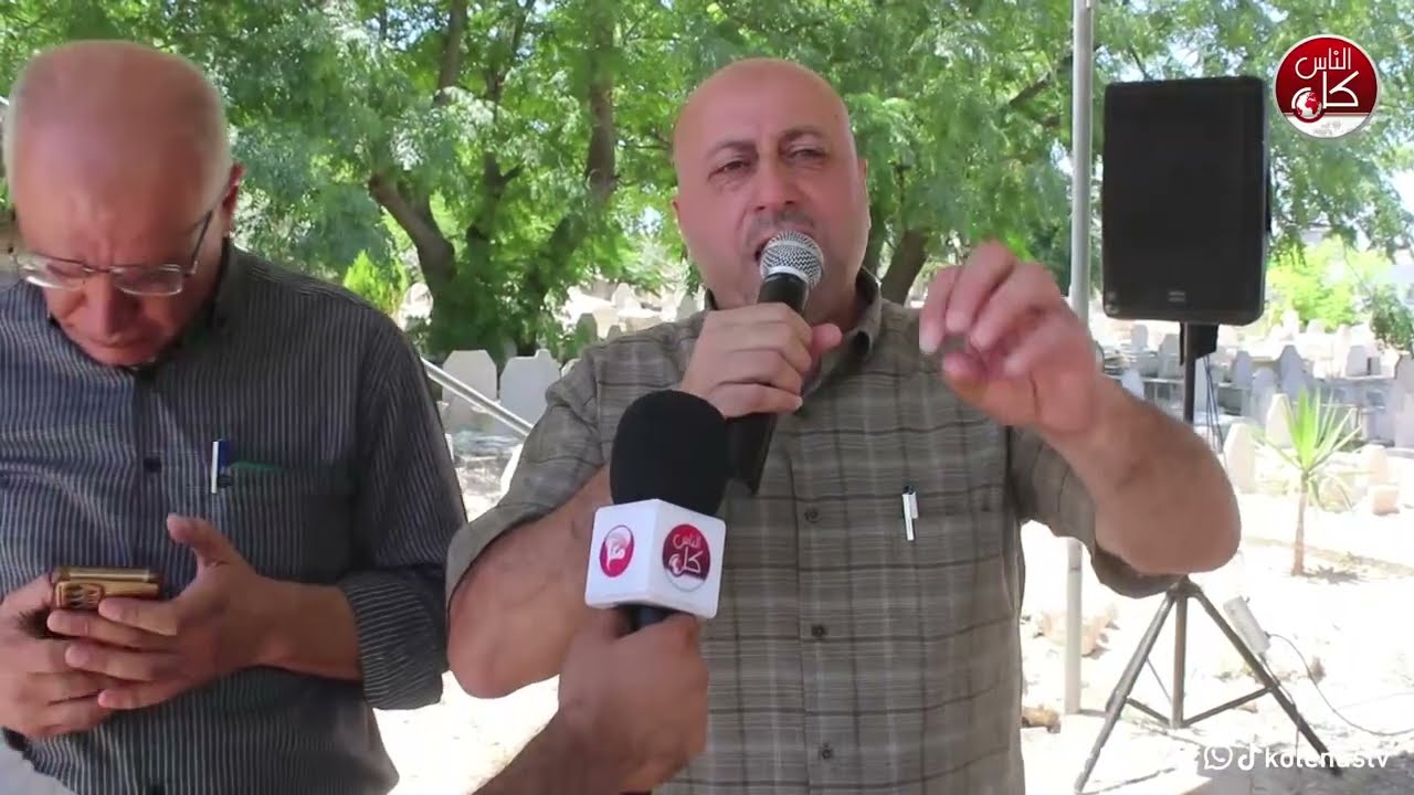 وداع وتشييع الفتى محمد سرحان في مخيم طولكرم، الذي ارتقى خلال اقتحام مخيم نور شمس، يوم أمس.