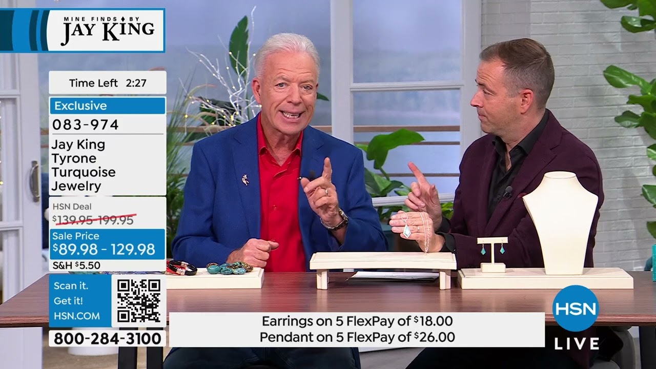 Jay King Sterling Silver Tyrone Turquoise Pendant with 1...