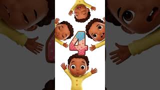 Aprendendo a contar de 1 a 5 com amigos da escola | música infantil Desenho Animado 🧩🎶