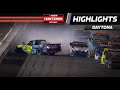 Stage 2 finishes under caution after wreck at Daytona