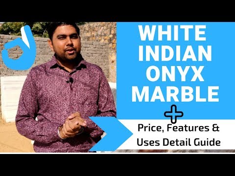 White indian onyx marble features
