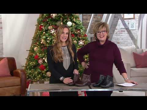 Earth Leather Ruched Ankle Boots - Alta on QVC