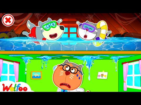 Don't Make Swimming Pool in the Attic, Wolfoo! - Rules of Conduct for Kids 🤩 Wolfoo Kids Cartoon