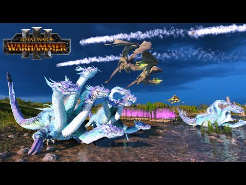 Dark Elves VS Bretonnia - Total War WARHAMMER 3 | FIRESupport | 4K