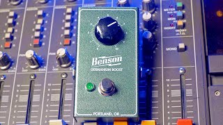 Video thumbnail for Benson Germanium Boost pedal by R.J. Ronquillo
