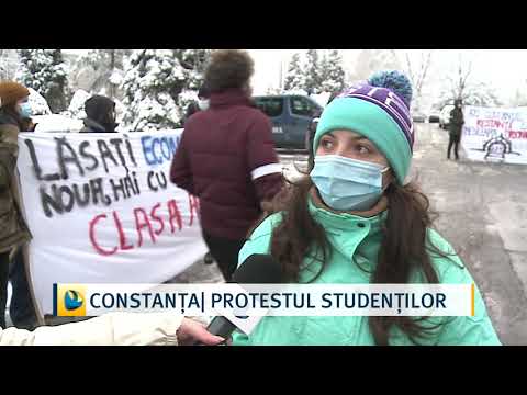 Constanța | Protestul studenților
