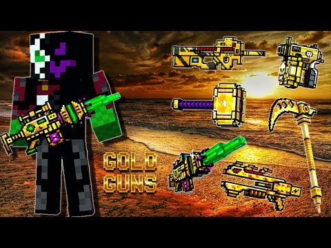 pIXEL guN 3d - Gold Weapons Gameplay