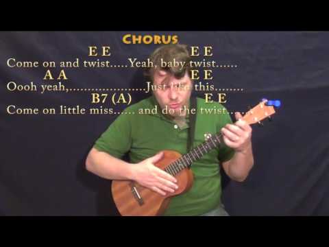 The Twist (Chubby Checker) Bariuke Cover Lesson in E with Chords/Lyrics