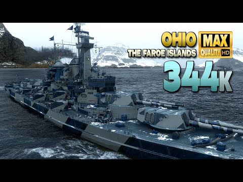 Battleship Ohio in a difficult situation - World of Warships