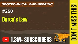 Darcy's Law | Permeability of Soils | Geotechnical Engineering - GATE