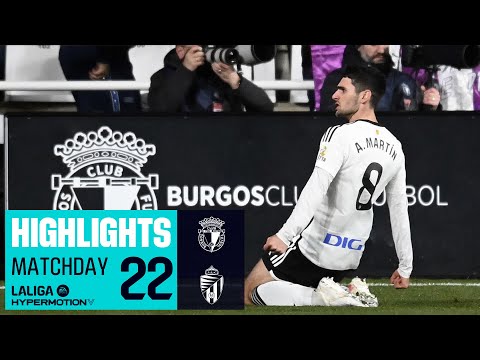 Resumen de Burgos vs Real Valladolid Jornada 22